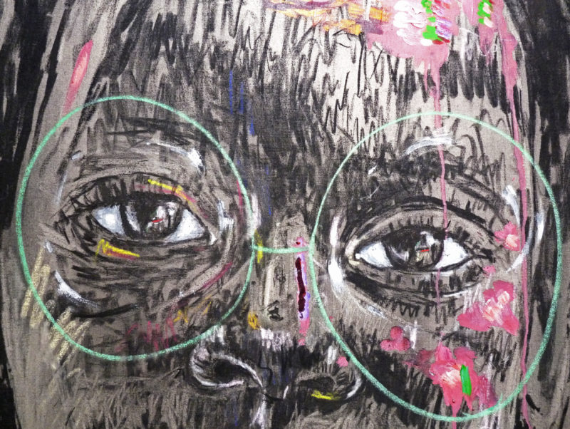 Vue de l'exposition Nelson Makamo © Loo & Lou Gallery