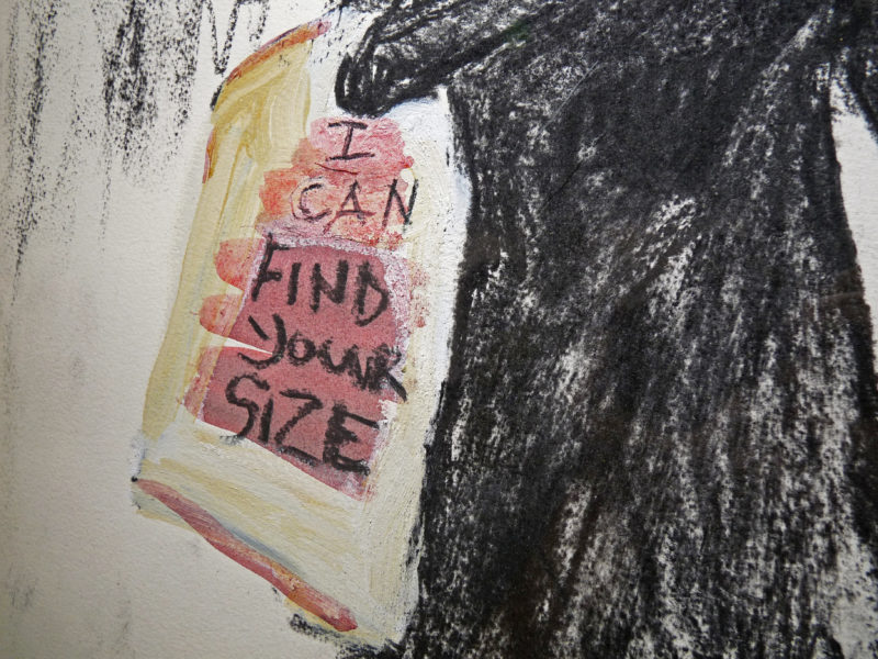 Vue de l'exposition Nelson Makamo © Loo & Lou Gallery