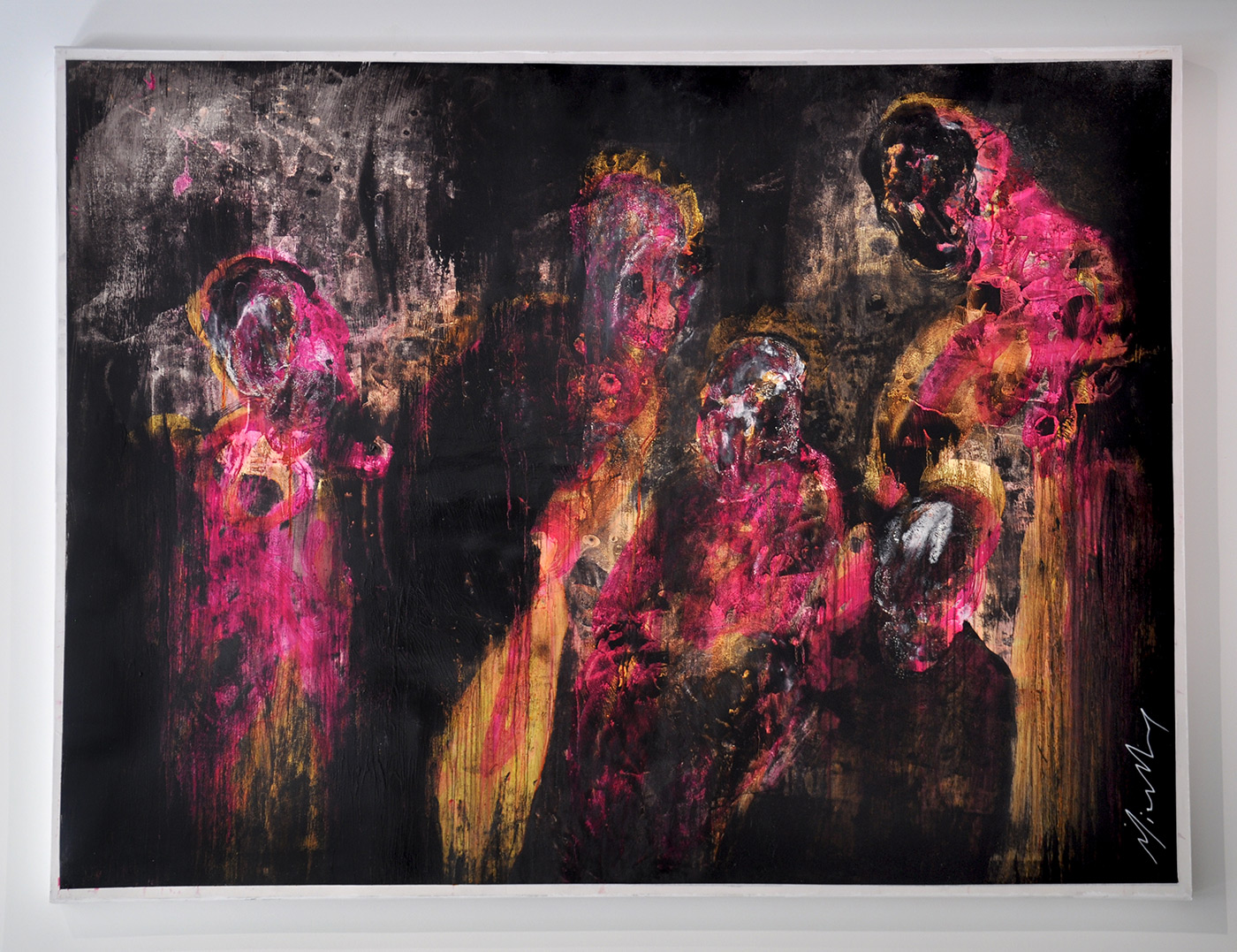 Embarque Moi, huile sur papier, 120 x 160 cm, 2018 © Christophe Miralles