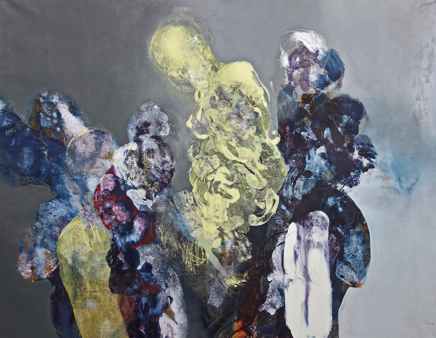 Collision, huile sur toile, 146 x 114 cm, 2018, © Christophe Miralles