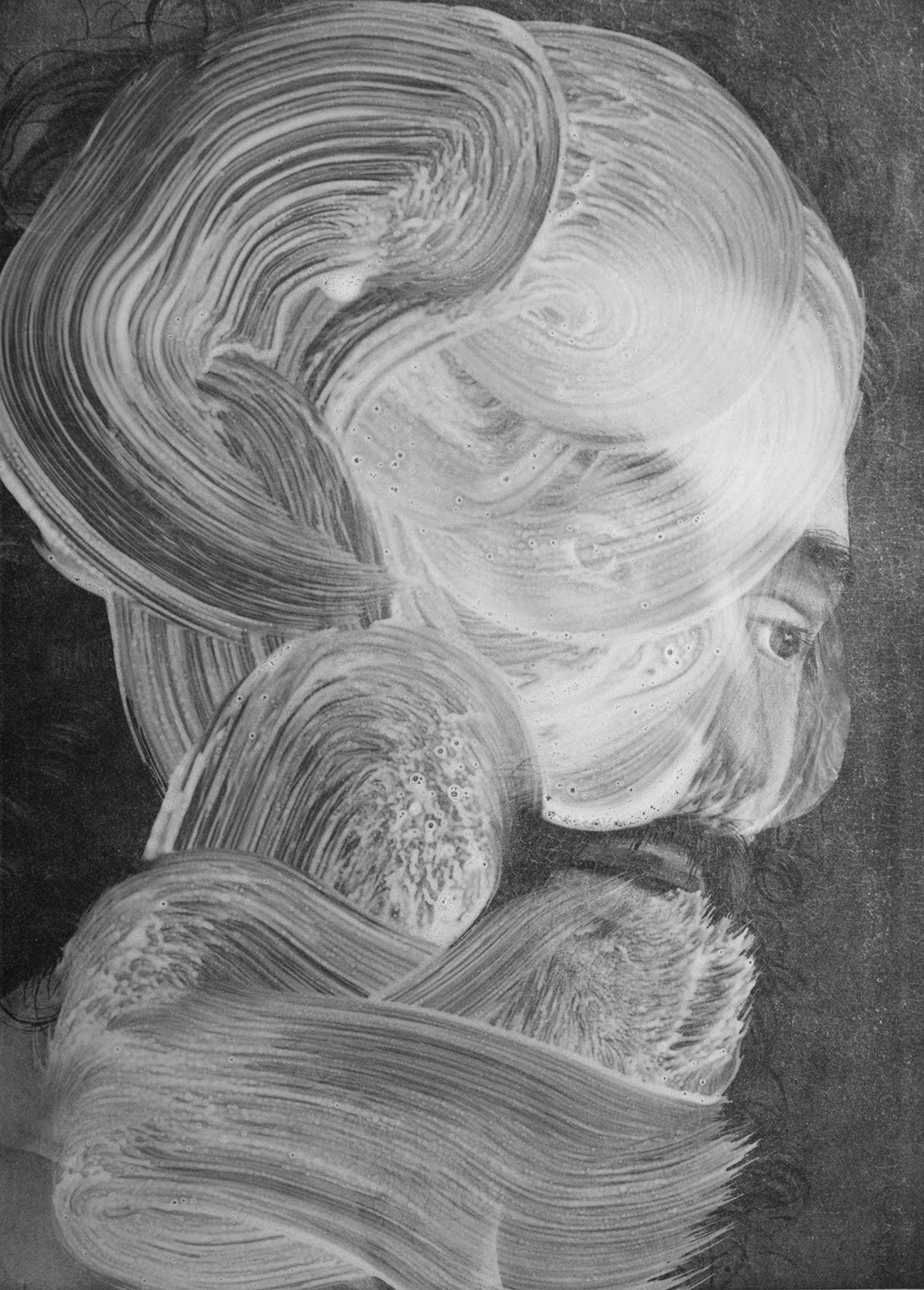 Agneau Mystique des frères Van Eyck - Adam 418-01, tirage argentine sur papier baryte matt, traité au sélénium pour la conservation. Exemplaire unique, 82 x 102 cm, 2015 © Jean Claude Wouters