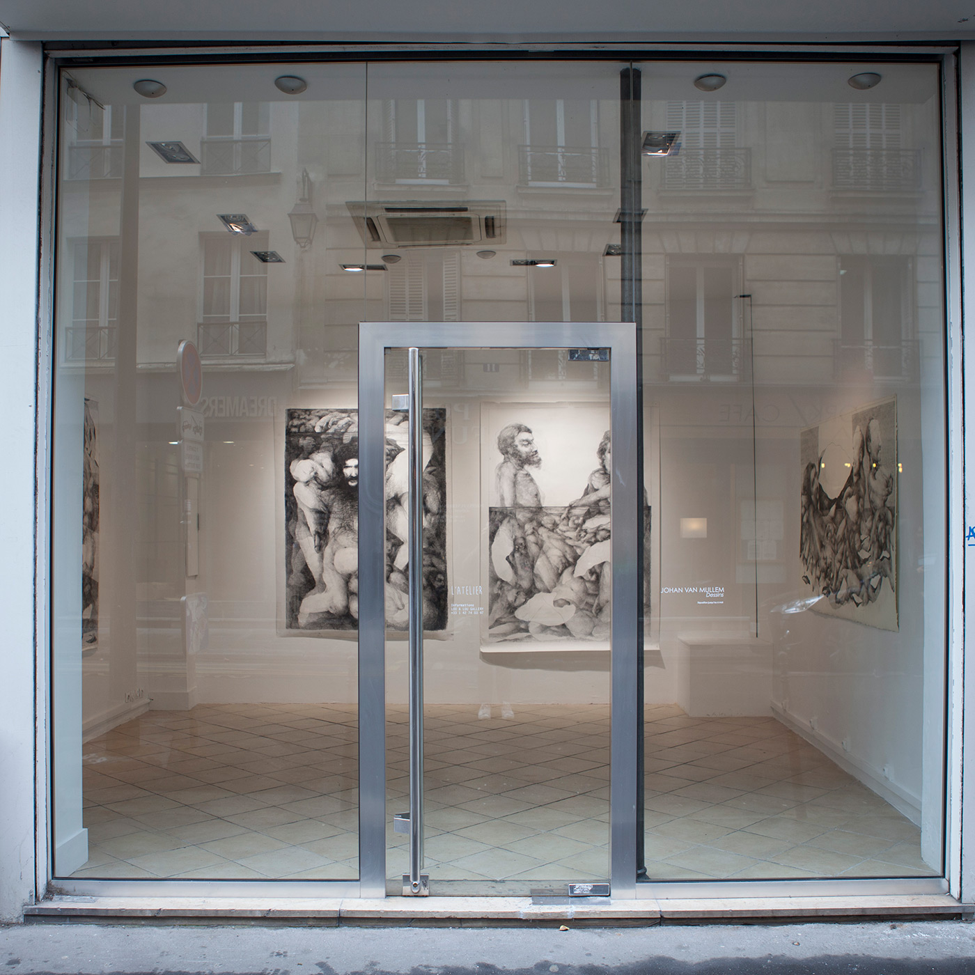 Vue d'exposition Johan Van Mullem à l'Atelier