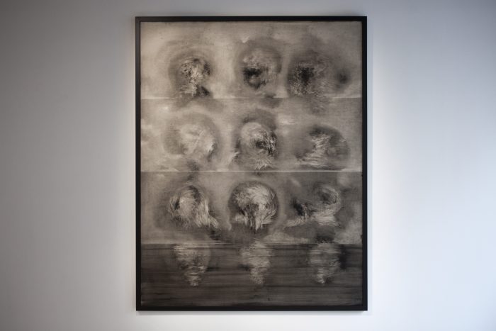 Sans titre, Encre sur Kappa, 180x140cm, 2016 © Loo&Lou Gallery