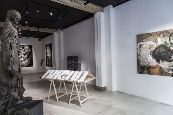 Vue de l'exposition "Gravité" 2017 | Loo & Lou Gallery Haut-Marais