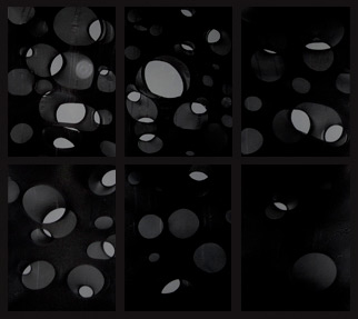 Camille Grandval, Noir abysses (détail), polyamide, 169 x 143 cm, 2016 ©Camille Grandval