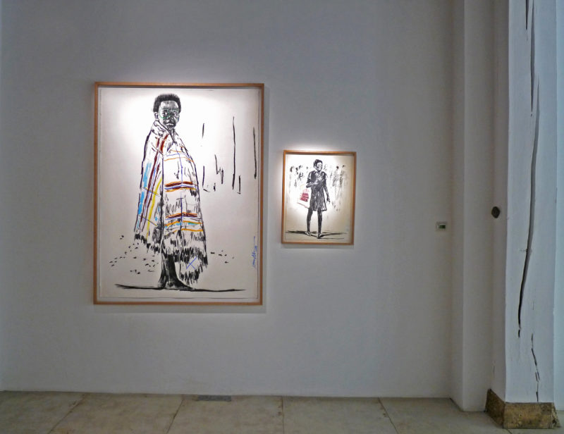 Vue de l'exposition Nelson Makamo © Loo & Lou Gallery