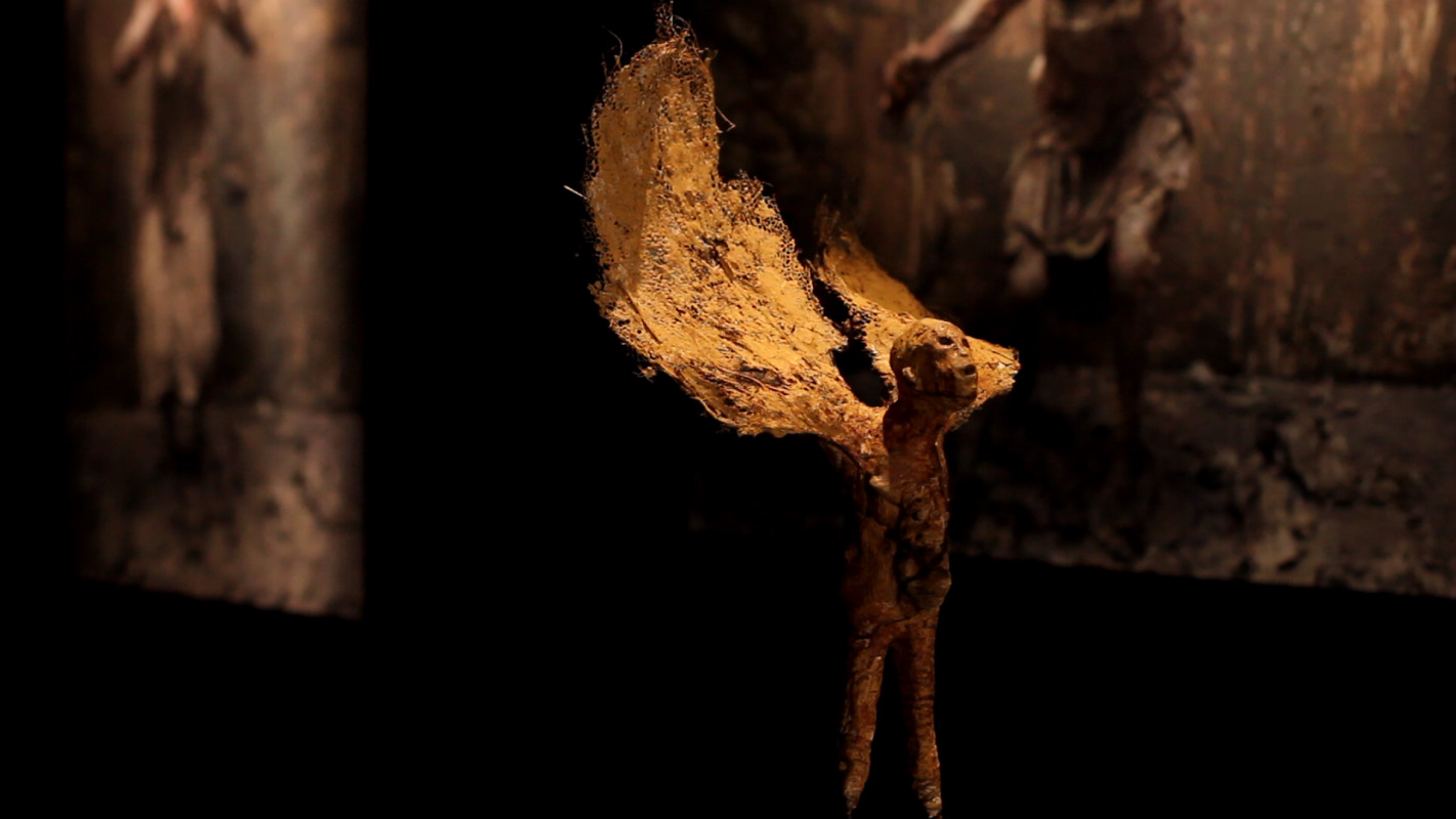 Olivier de Sagazan, SANS TITRE, terre cuite, 2015 ©Agence La Mercerie