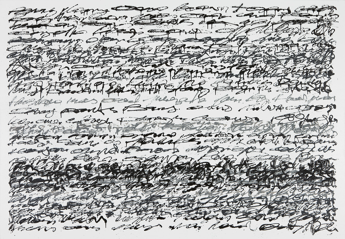 Sans titre, acrylique, encre et laque sur la toile, 195x135 cm, 2013 © TANC