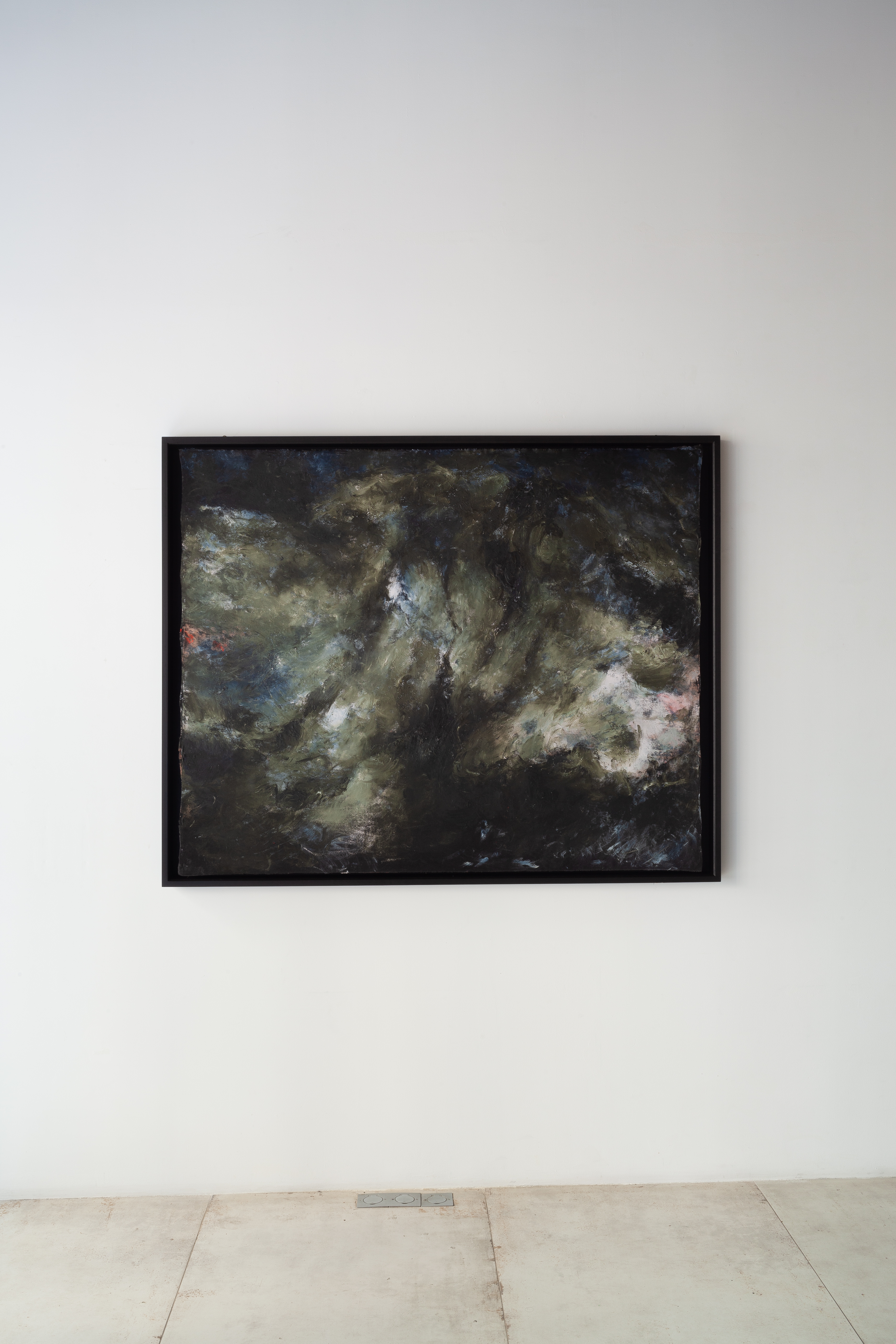 Arythmie (2019) Huile sur toile noire, 115 x 145 cm ©Loo & Lou Gallery