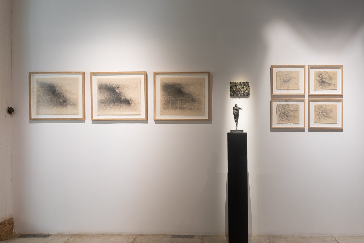 Vue de l'exposition "Né du Limon" de Paul de Pignol © Loo & Lou Gallery