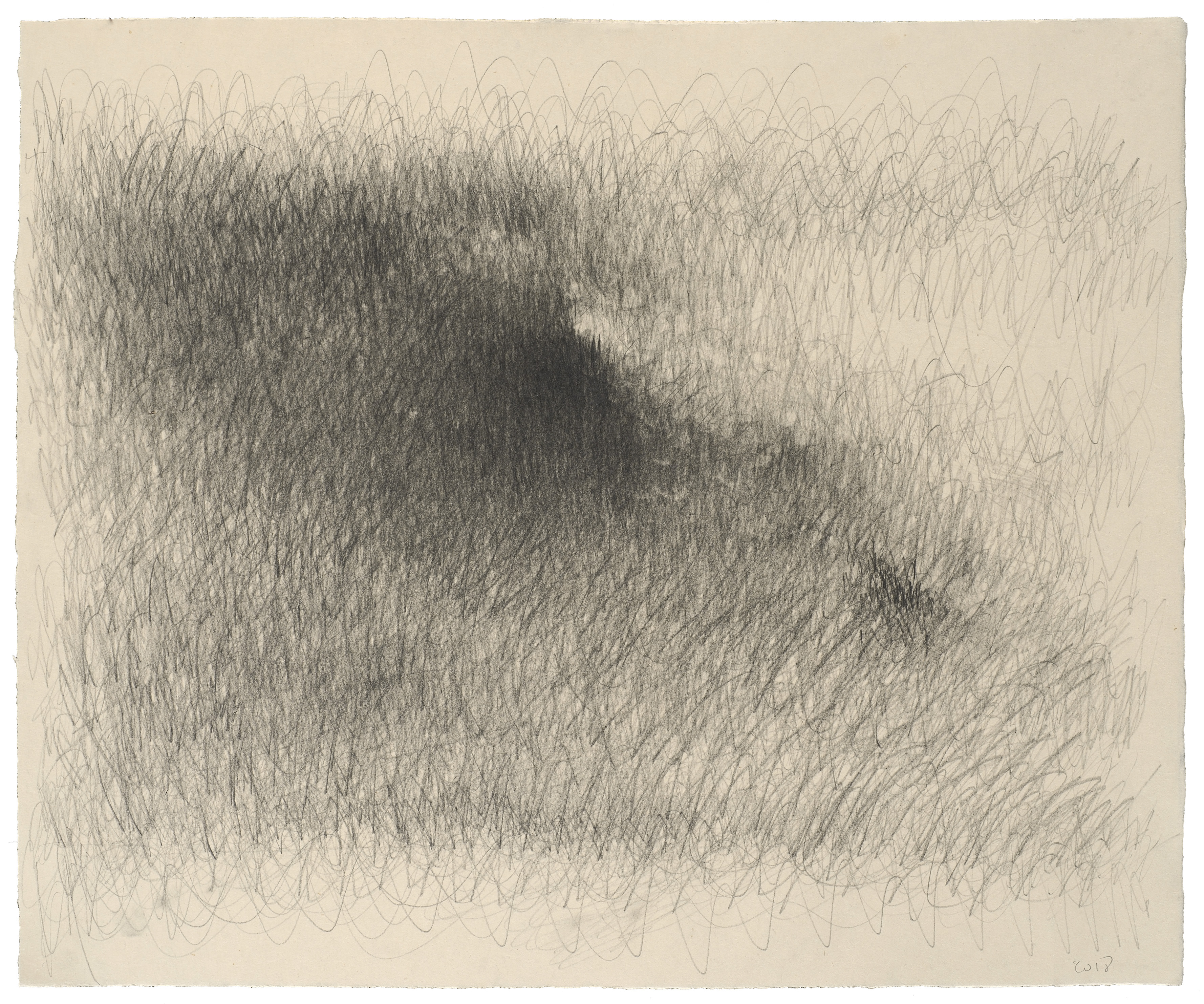 Rives (2018) Crayon sur papier, 56,5 x 65,5 cm ©Loo & Lou Gallery