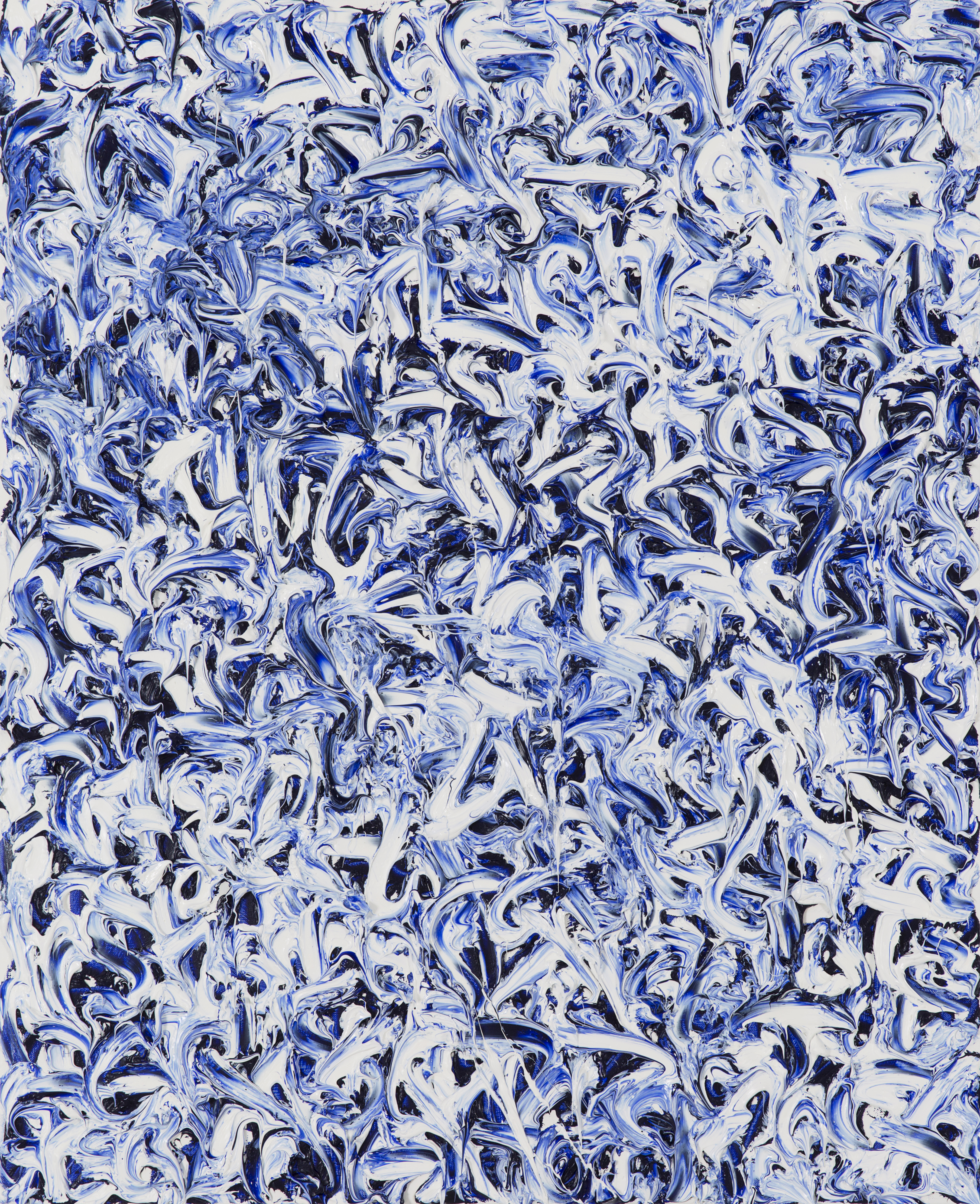 Sans titre, acrylique, encre et laque sur la toile, 86x70 cm, 2019 © TANC