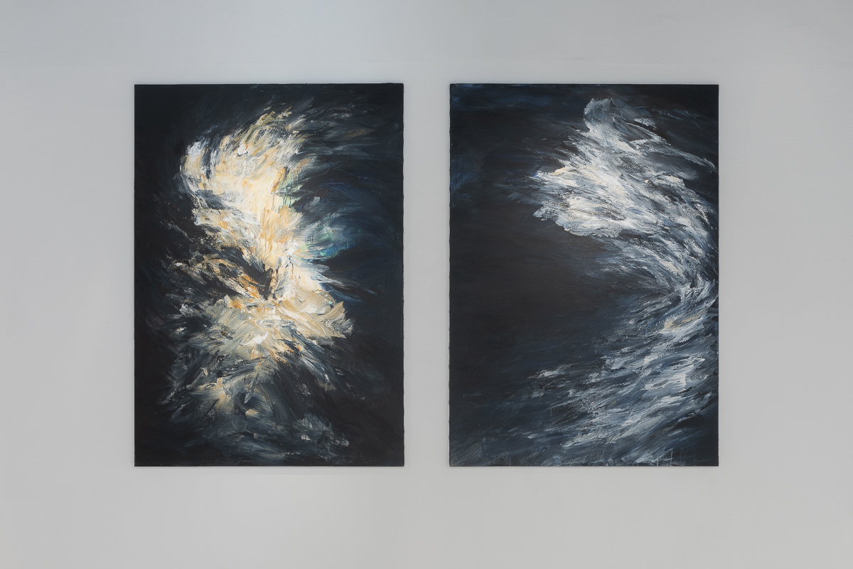 Vue d'exposition, Éclats de nuit, Tana Borissova ©Loo&Lou Gallery