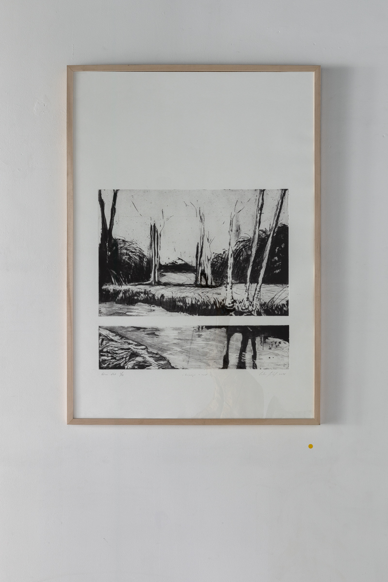 Le Vexin, hommage à Corot (2018) Pointe sèche et eau forte, 70 x 84 cm © Loo & Lou Gallery