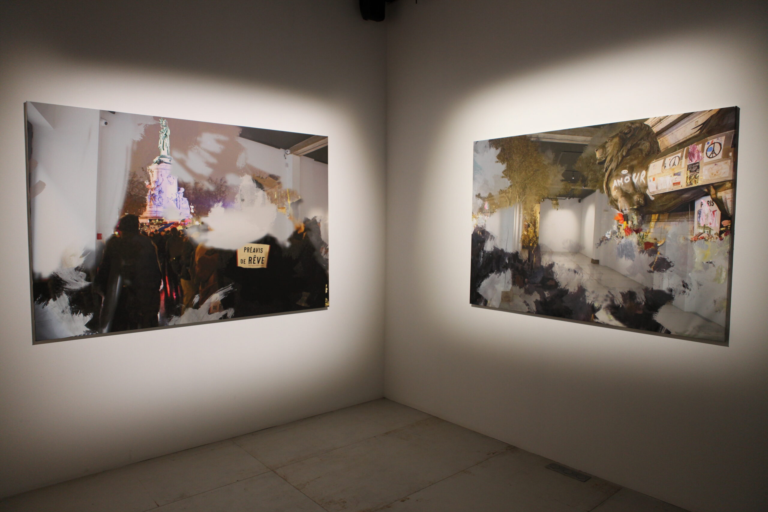 Vue de l'exposition Dépeindre Pierre Delavie - Galerie Loo and Lou Haut-Marais © Loo and Lou Gallery