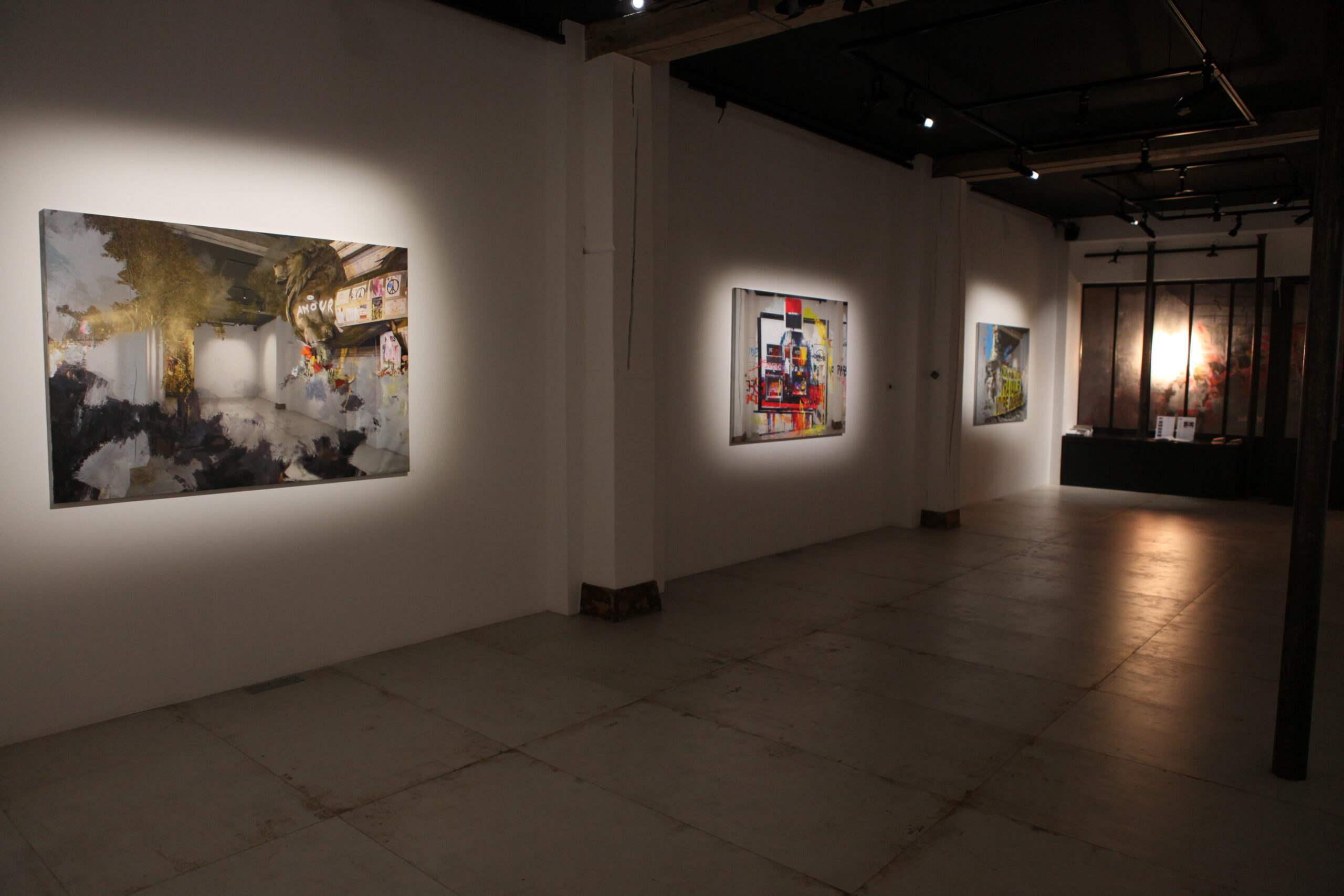 Vue de l'exposition Dépeindre Pierre Delavie - Galerie Loo and Lou Haut-Marais © Loo and Lou Gallery