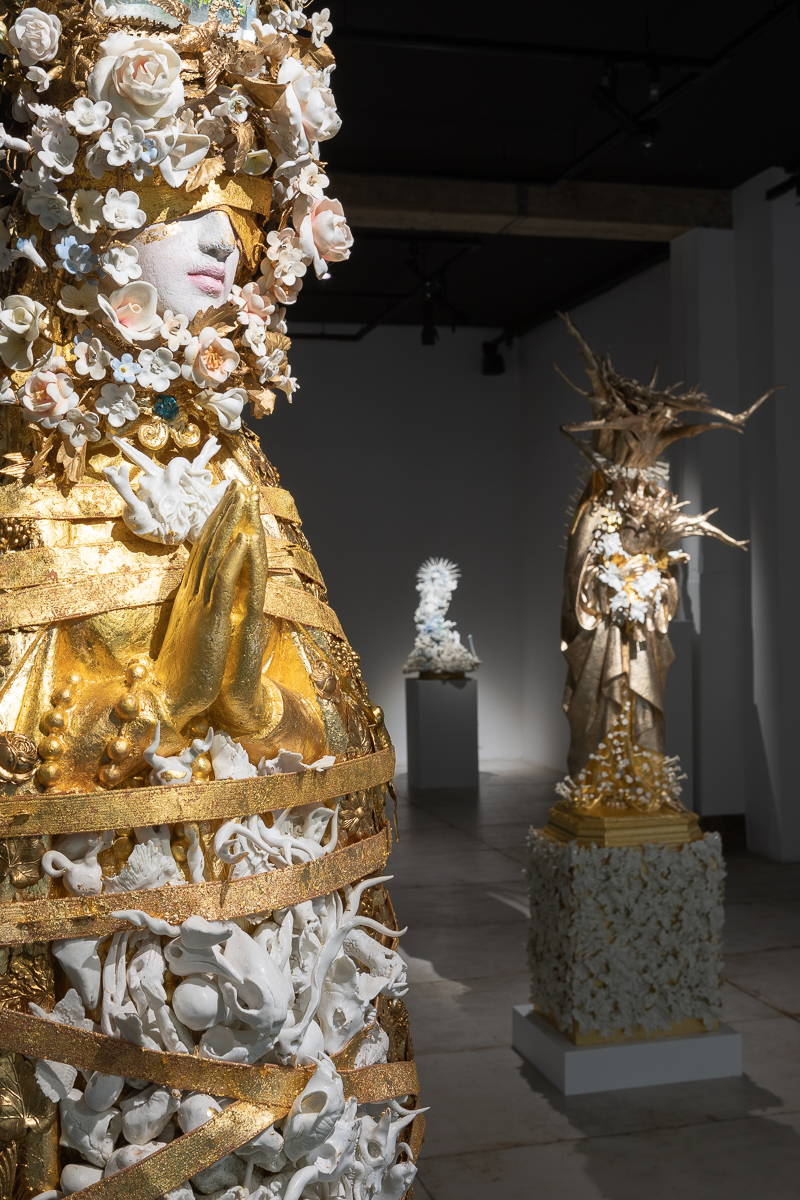 Vue de l'exposition "Les Chemins des Délices" de Catherine Wilkening | Image © Emilie Mathé Nicolas / Loo & Lou Gallery