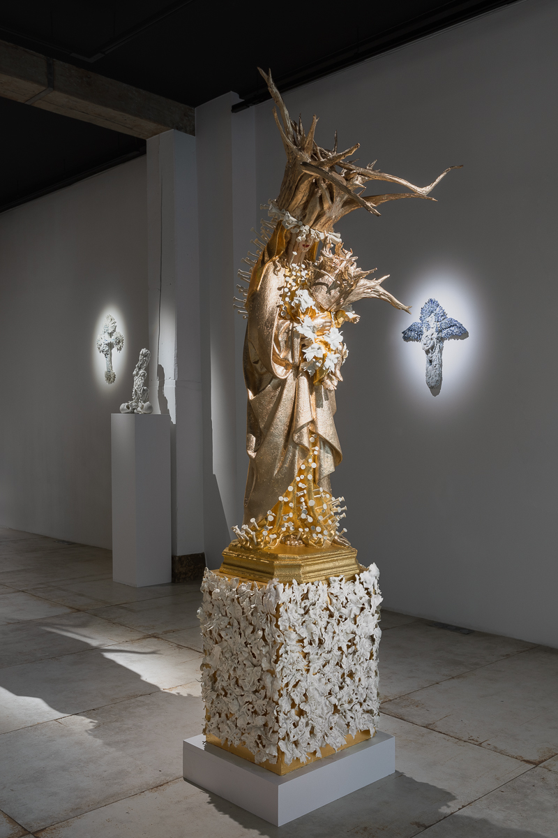 Vue de l'exposition "Les Chemins des Délices" de Catherine Wilkening | Image © Emilie Mathé Nicolas / Loo & Lou Gallery