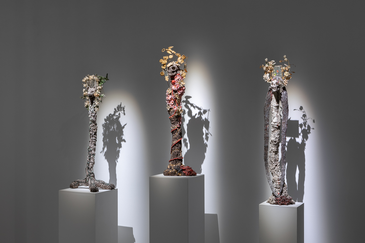 Vue de l'exposition "Les Chemins des Délices" de Catherine Wilkening | Image © Emilie Mathé Nicolas / Loo & Lou Gallery