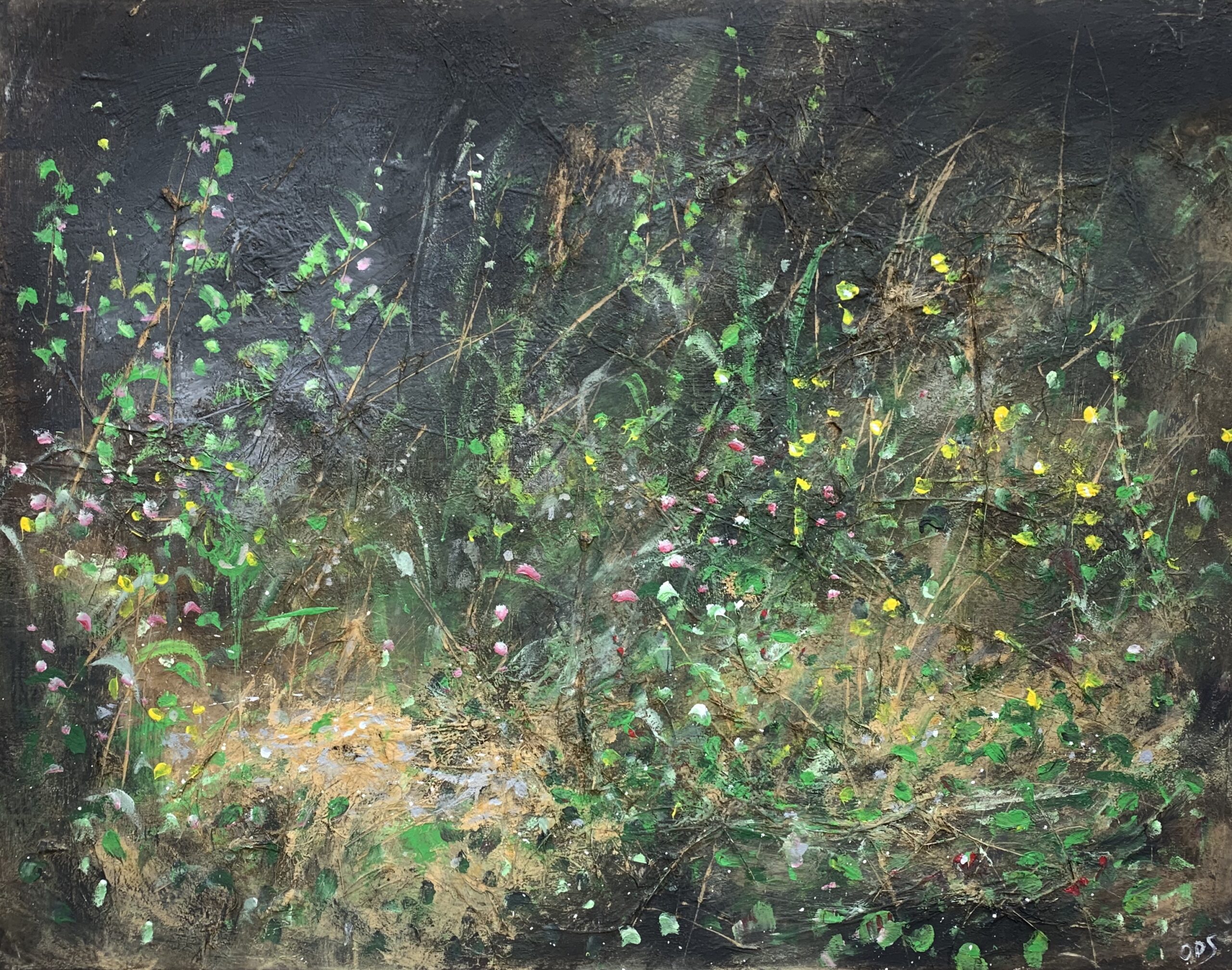 Sans titre, Acrylique et technique mixte sur toile, 114x146cm, 2016 © Olivier de Sagazan