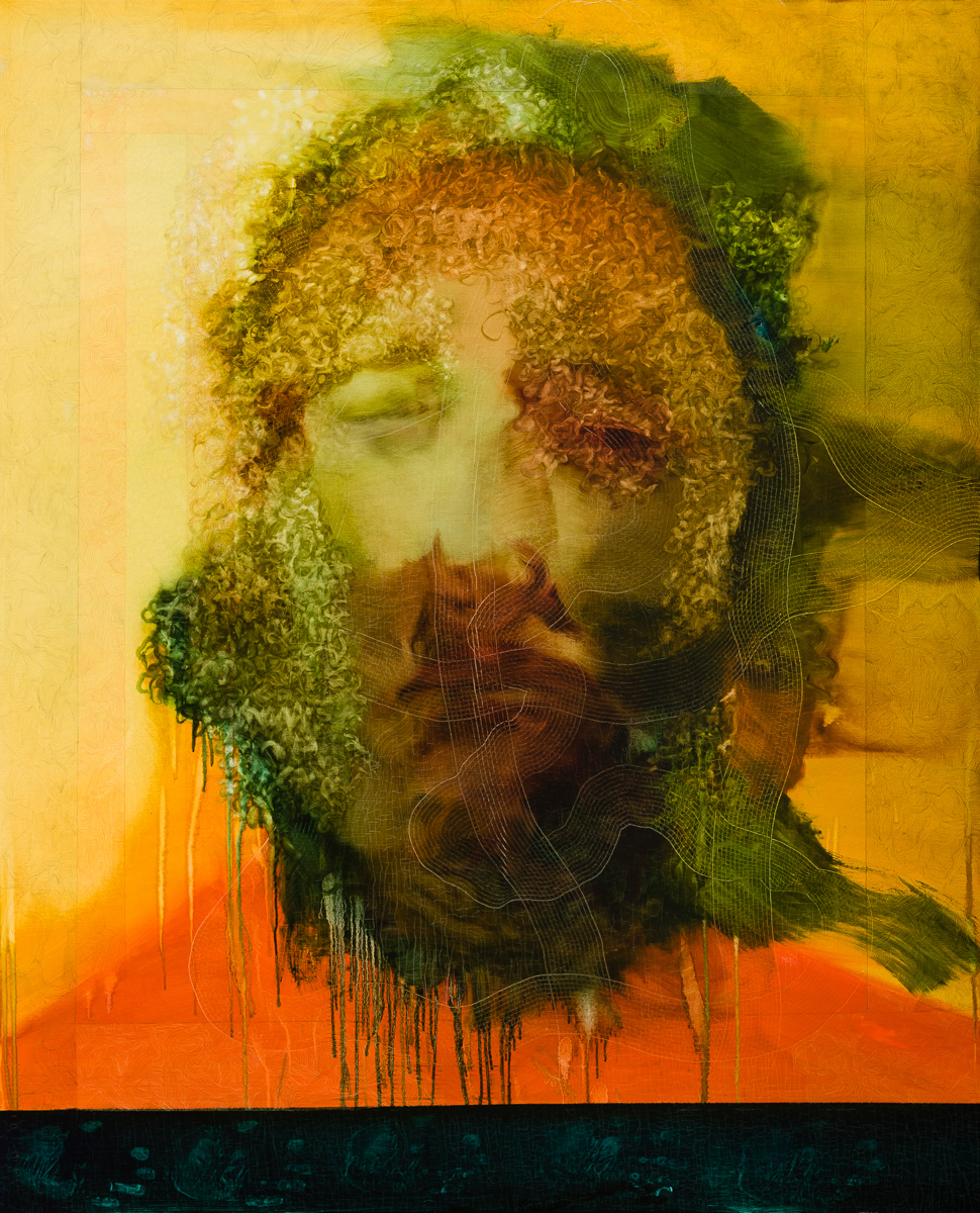 Sans titre 3, 2018, Encre sur toile, 160 x 140 cm