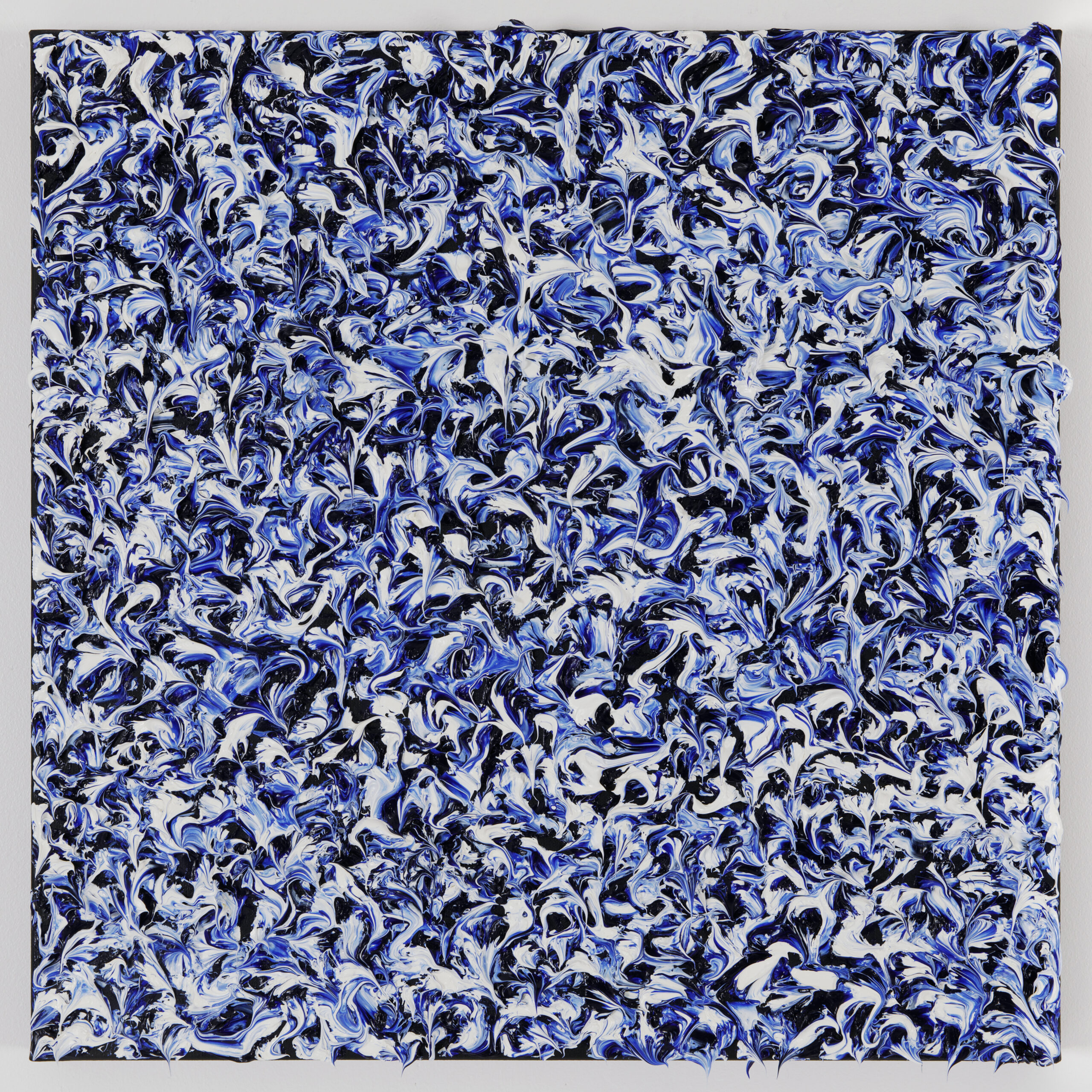 UltraMarine 75, 2021, Huile sur toile de lin, 57 x 57 cm
