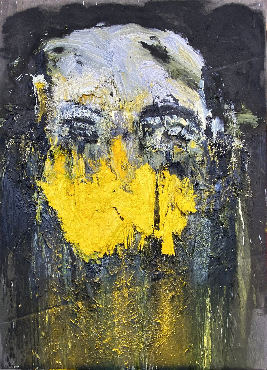 Tête jaune, 2023, Technique mixte, 292 x 207,5 cm | © Biancharickx production