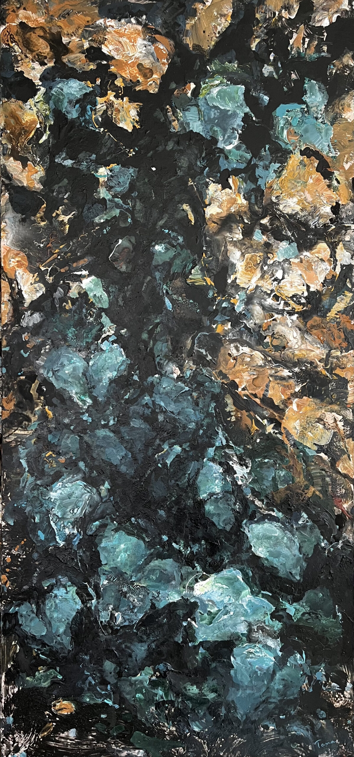 Arbre 14, 2023, Acrylique sur toile, 150 x 70 cm | © Tana Borissova