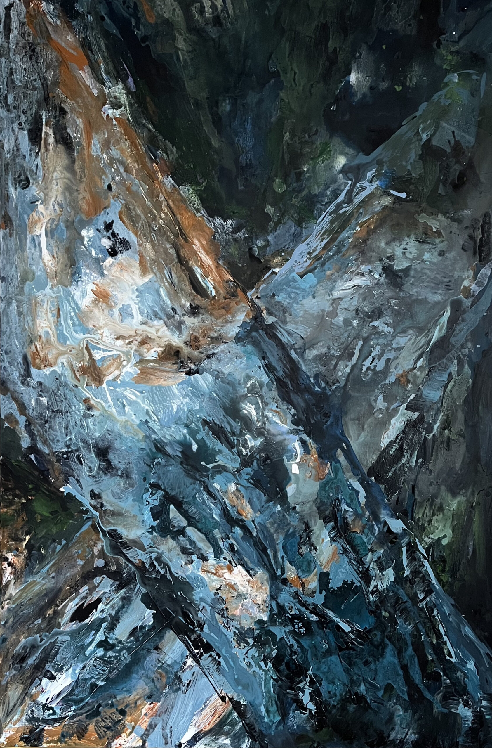 Arbre 8, 2023, Acrylique sur toile, 146 x 97 cm | © Tana Borissova