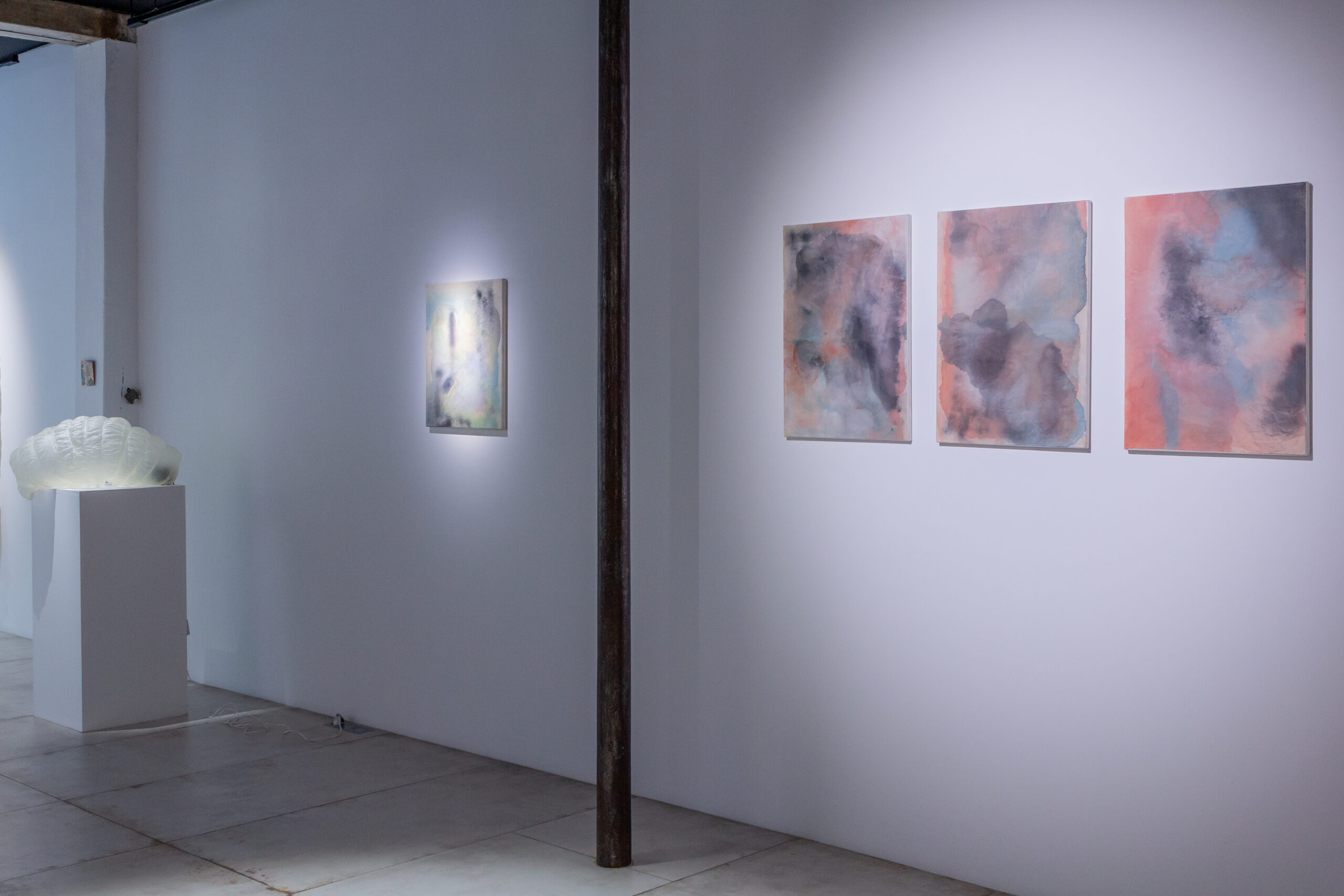 Vue de l'exposition "(im)perméabilités", mars 2025, Loo & Lou Gallery | © Aurea Calcavecchia