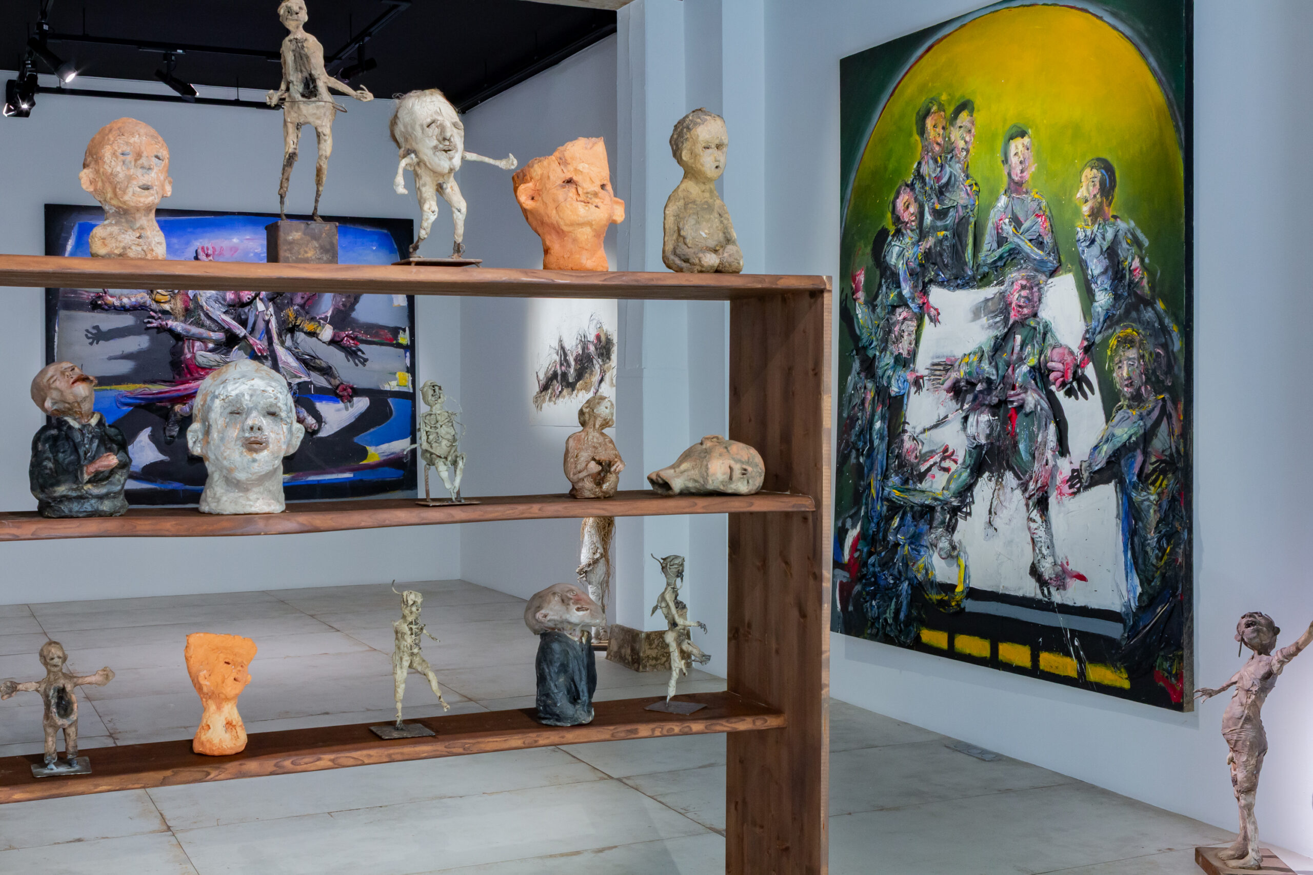 Vue de l'exposition "Toujours, jamais !" de Olivier de Sagazan, 2025 | © Aurea Calcavecchia