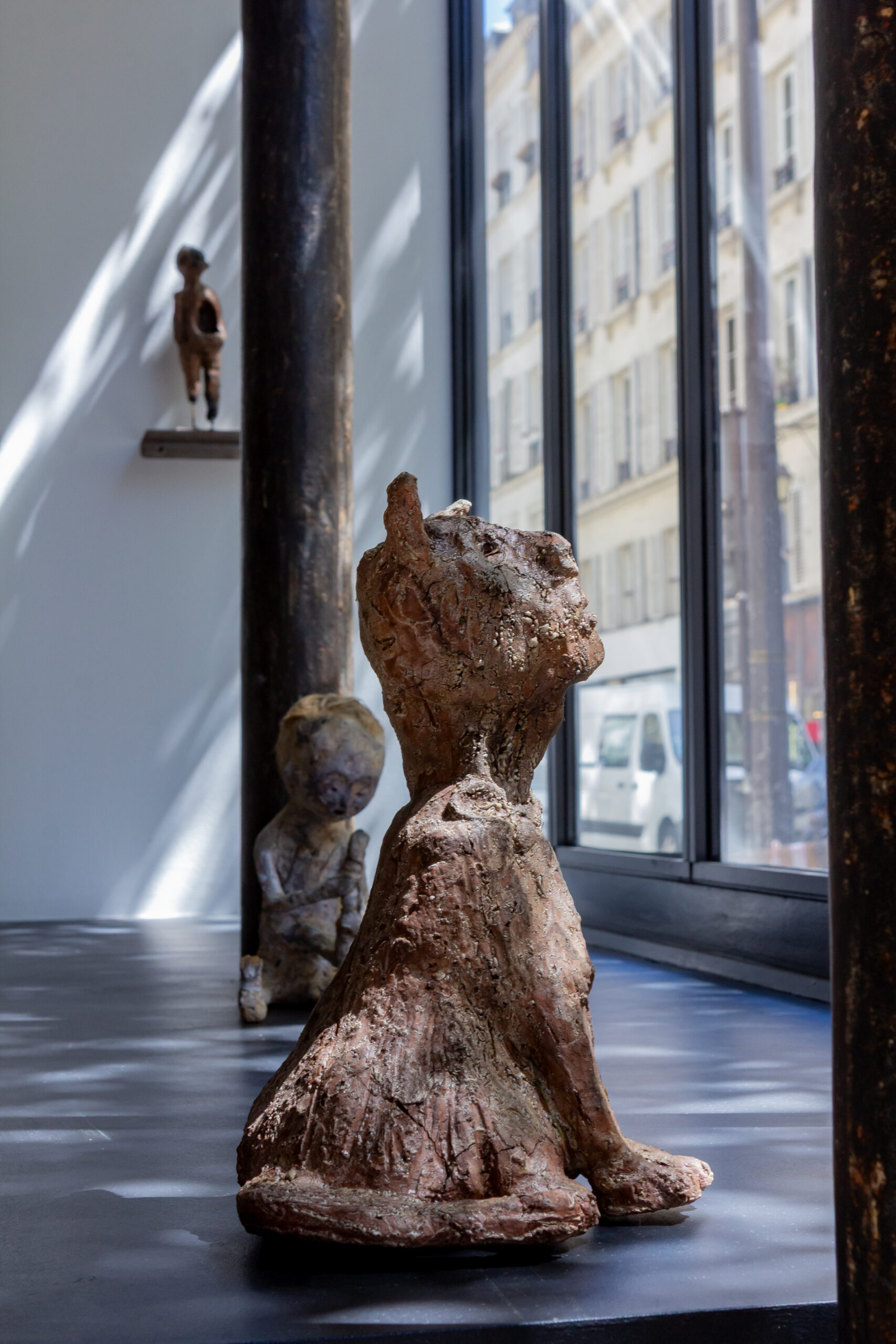 Vue de l'exposition "Toujours, jamais !" de Olivier de Sagazan, 2025 | © Aurea Calcavecchia