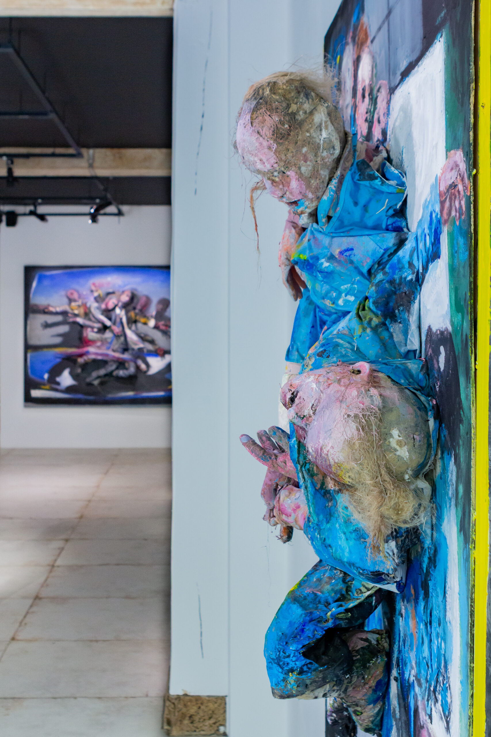 Vue de l'exposition "Toujours, jamais !" de Olivier de Sagazan, 2025 | © Aurea Calcavecchia