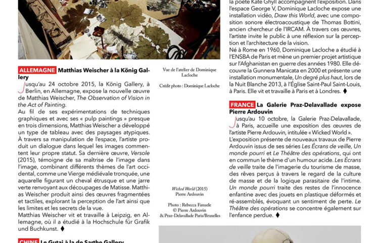 DOMINIQUE LACLOCHE, « Guru », AMA # 221, October 2015