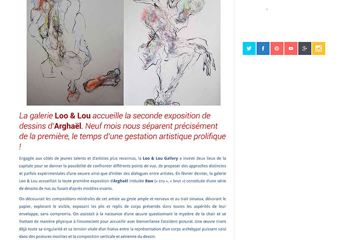 ARGHAËL, « Skin(s) », Art SixMix, December 2016