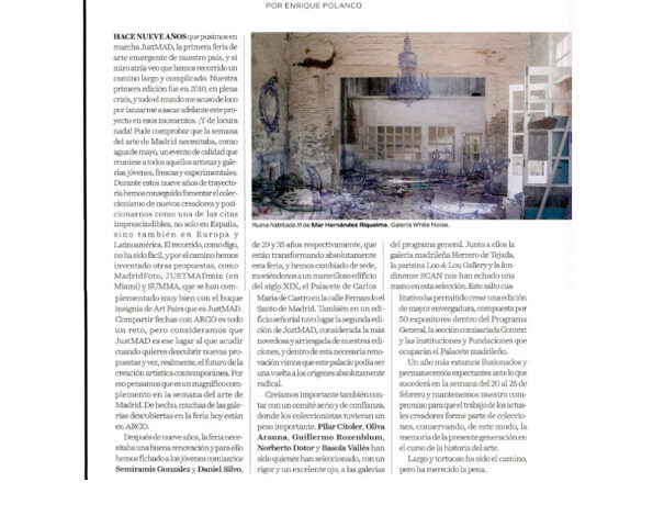 JUSTMAD, Tanc – François Borie, La buena firma, February 2018