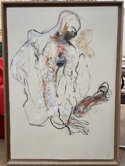 Untitled 2_2016 Huile, fusain et pastel sur papier 106,5 x 76,5 cm 4800€